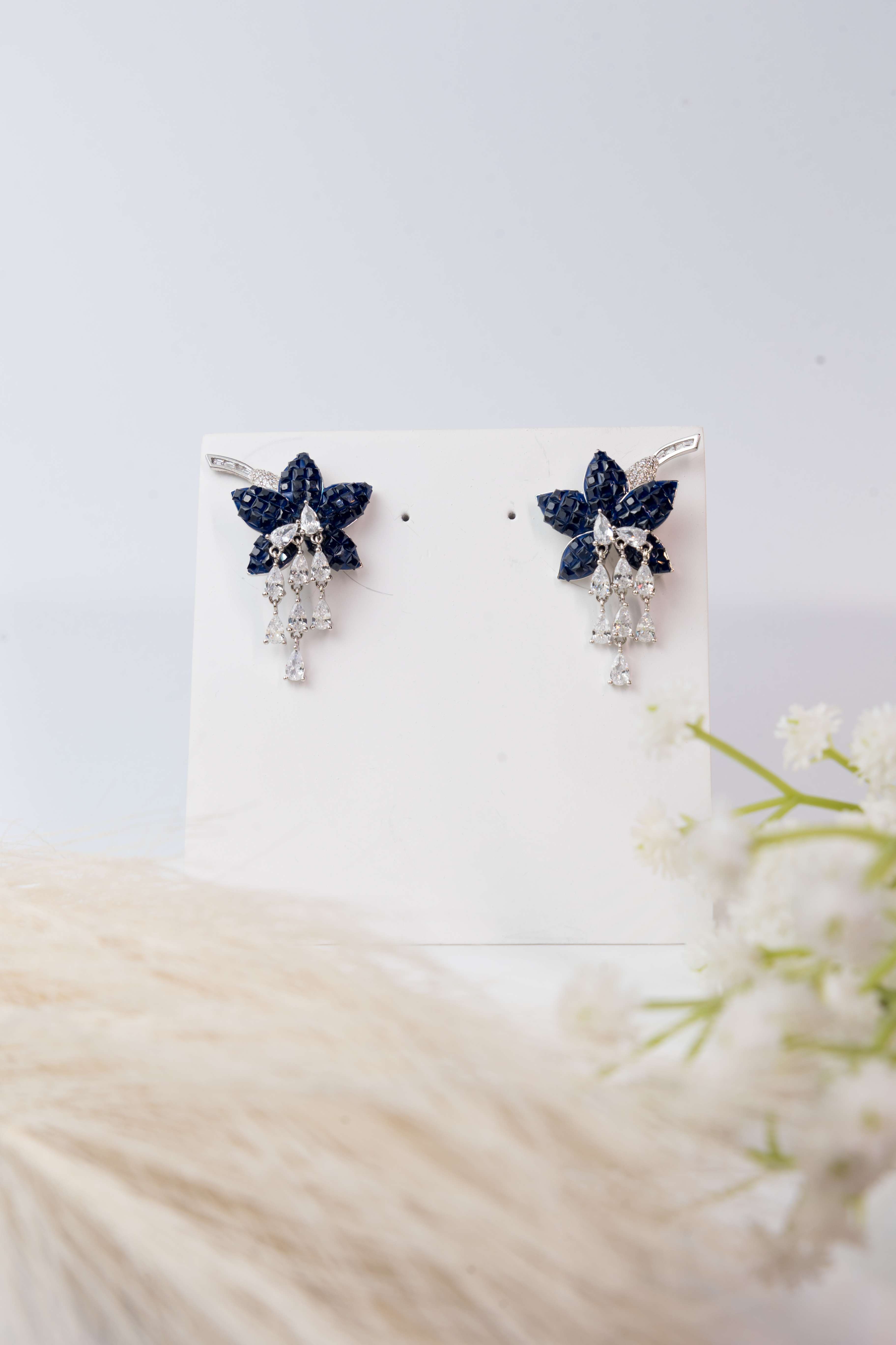 LAZULINE FLOWER EARING-0